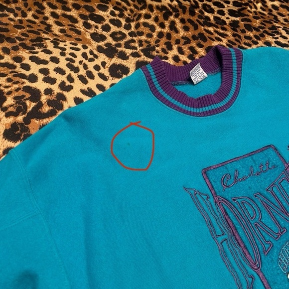 Vintage 90s Charlotte Hornets The Game Crewneck Sweatshirt - Picture 7 of 7